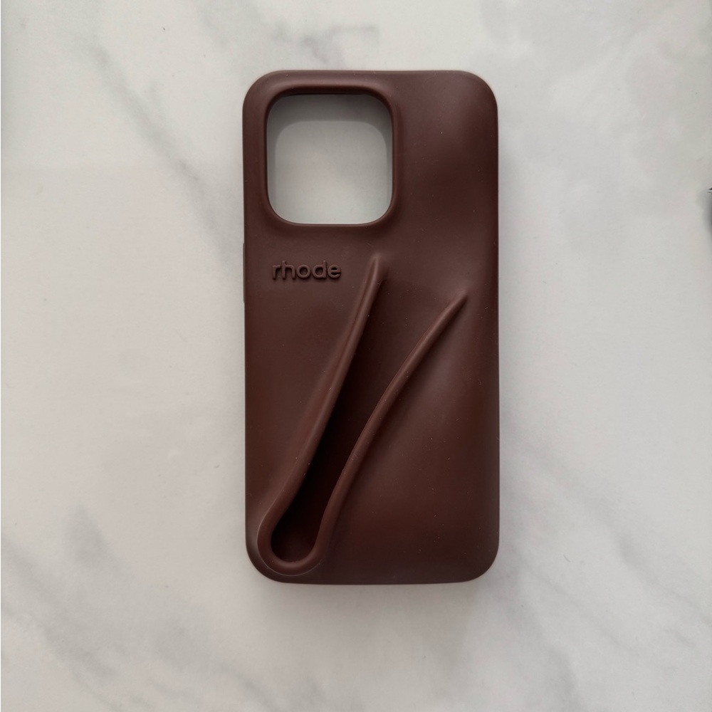 RHODE Chocolate Brown Silicone Phone Case